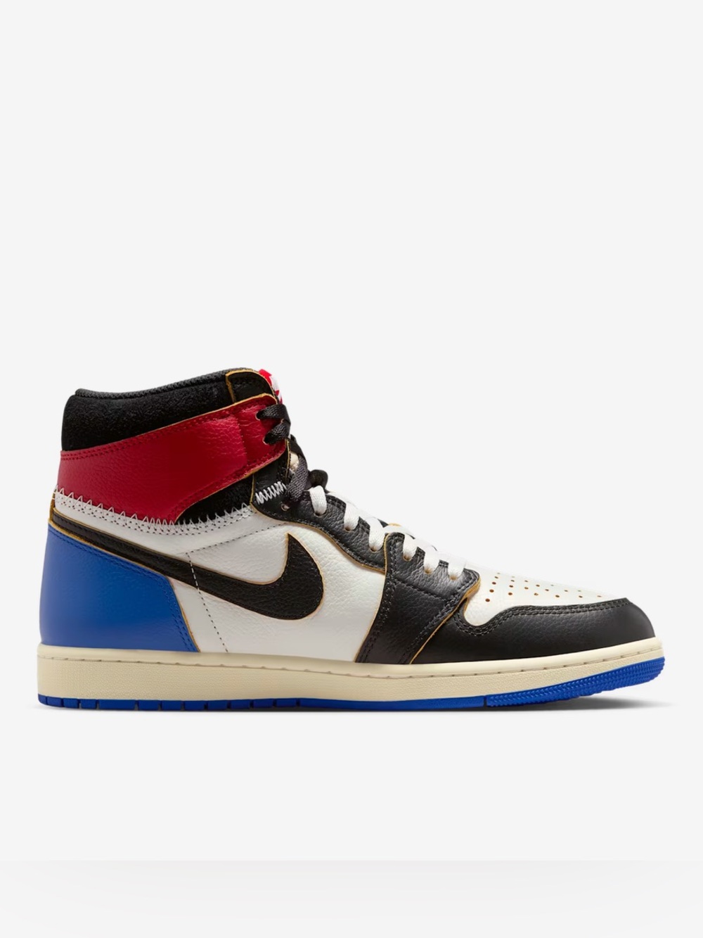 AJ1 x Union x Fragment - Black and Varsity Red